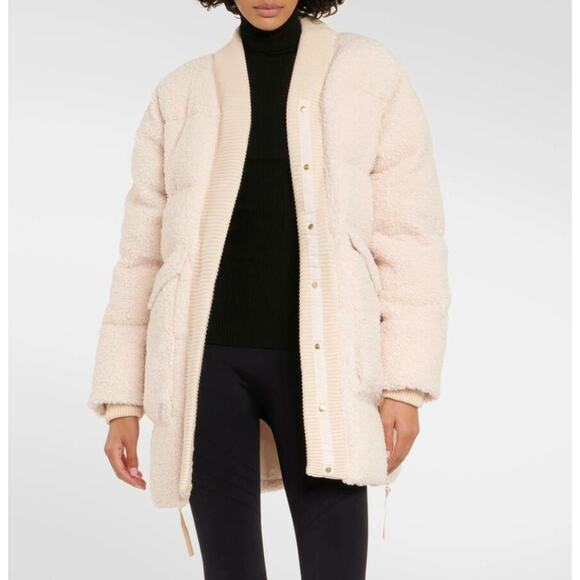 Varley Wynn Sherpa Puffer Coat in Sandshell, size XL - Picture 2 of 9